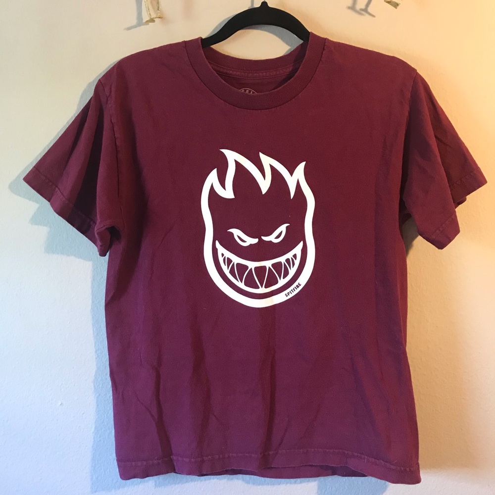Spitfire maroon graphic tee
